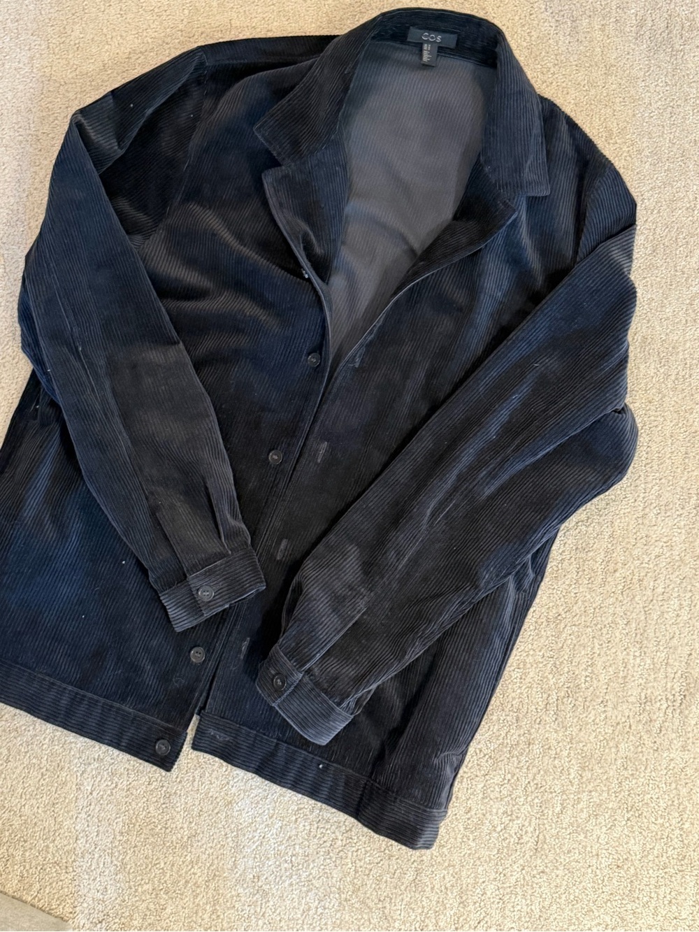 COS navy Corduroy Shirt Jacket men’s size m